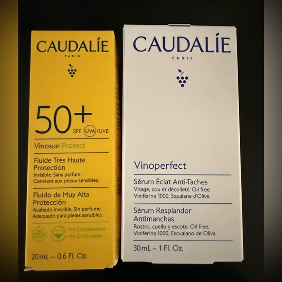 ✨ Caudalie Vinoperfect Dark Spot Brightening Serum & Sunscreen SPF 50 Set - Picture 3 of 4
